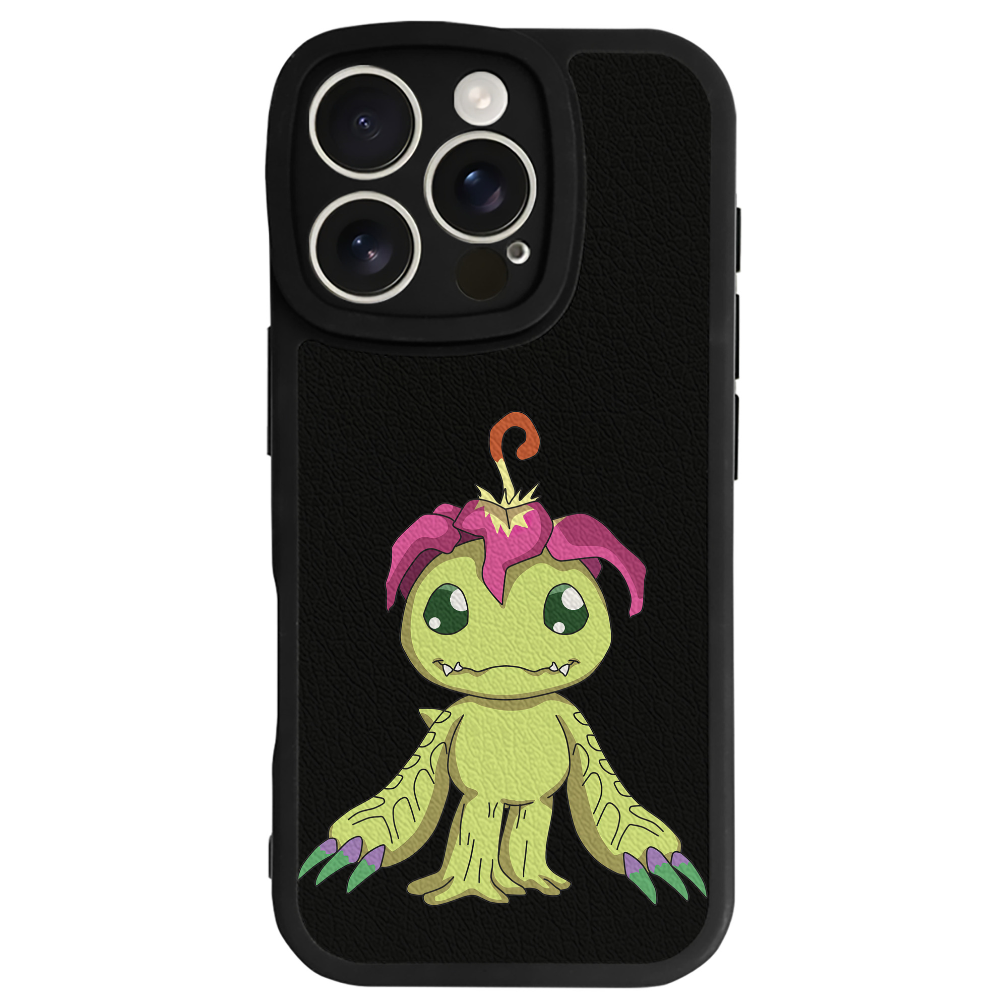 （画像用） Digimon デジタルモンスター/デジモン 【iPhone 16シリーズ対応】シリコンスマホケース（レザー調） 材質：シリコン